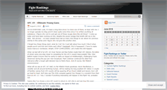 Desktop Screenshot of fightrankings.wordpress.com