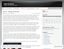 Tablet Screenshot of fightrankings.wordpress.com