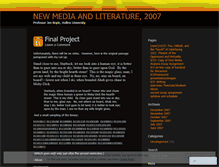 Tablet Screenshot of newmedialit.wordpress.com