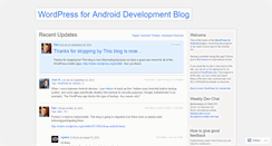 Desktop Screenshot of androiddevel.wordpress.com