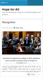Mobile Screenshot of hopeforallmin.wordpress.com