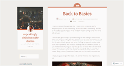 Desktop Screenshot of cupcakinglydeliciouscakediaries.wordpress.com
