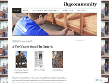 Tablet Screenshot of ihgcommunity.wordpress.com