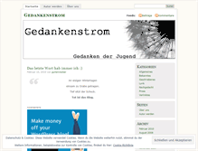 Tablet Screenshot of gedankenstrom.wordpress.com