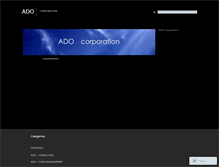 Tablet Screenshot of adocorporation.wordpress.com