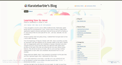 Desktop Screenshot of karatebarbie.wordpress.com