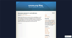 Desktop Screenshot of ccnzaaorg.wordpress.com