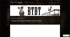 Desktop Screenshot of berkeleytrickdogtraining.wordpress.com