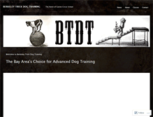 Tablet Screenshot of berkeleytrickdogtraining.wordpress.com