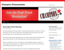 Tablet Screenshot of championcheesesteaks.wordpress.com