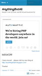 Mobile Screenshot of anythingbutali.wordpress.com