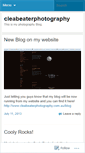 Mobile Screenshot of cleabeaterphotography.wordpress.com