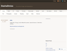 Tablet Screenshot of dashadmiss.wordpress.com