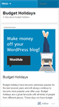 Mobile Screenshot of budgetholidays.wordpress.com