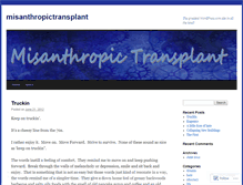 Tablet Screenshot of misanthropictransplant.wordpress.com