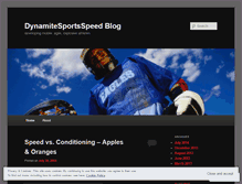 Tablet Screenshot of dynamitesportsspeed.wordpress.com