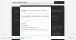 Desktop Screenshot of notebookpartstore.wordpress.com