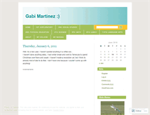 Tablet Screenshot of gabimartinez07.wordpress.com