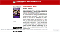 Desktop Screenshot of mujerpceepknavarra.wordpress.com