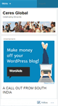 Mobile Screenshot of ceresglobal.wordpress.com