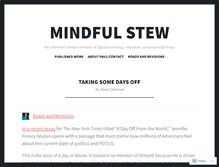Tablet Screenshot of mindfulstew.wordpress.com