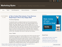 Tablet Screenshot of marketingbytes.wordpress.com