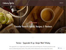 Tablet Screenshot of culinaryspirits.wordpress.com