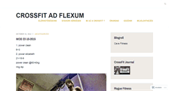 Desktop Screenshot of crossfitadflexum.wordpress.com