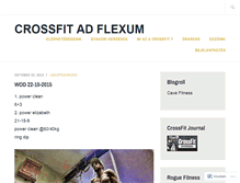 Tablet Screenshot of crossfitadflexum.wordpress.com