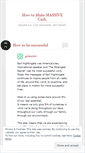 Mobile Screenshot of makemassivecash.wordpress.com