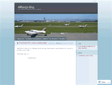 Tablet Screenshot of allflying.wordpress.com