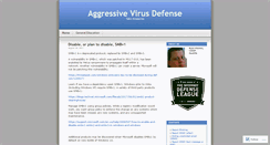 Desktop Screenshot of aggressivevirusdefense.wordpress.com