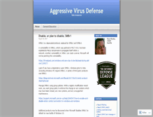 Tablet Screenshot of aggressivevirusdefense.wordpress.com