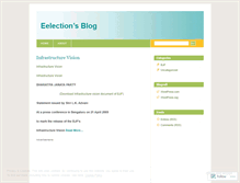 Tablet Screenshot of eelection.wordpress.com