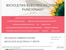 Tablet Screenshot of bicicletaselectricas.wordpress.com