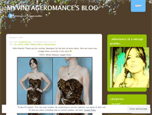 Tablet Screenshot of myvintageromance.wordpress.com