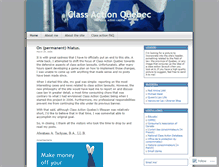 Tablet Screenshot of classactionquebec.wordpress.com