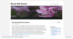 Desktop Screenshot of lifewitheczema.wordpress.com