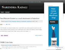 Tablet Screenshot of narendrakadali.wordpress.com