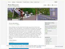 Tablet Screenshot of pinehollow.wordpress.com
