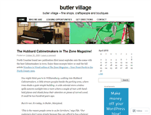Tablet Screenshot of butlervillage.wordpress.com