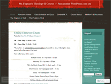 Tablet Screenshot of mrftheologyii.wordpress.com