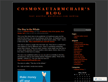 Tablet Screenshot of cosmonautarmchair.wordpress.com