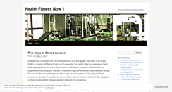 Desktop Screenshot of healthfitnessnow1.wordpress.com