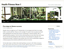 Tablet Screenshot of healthfitnessnow1.wordpress.com