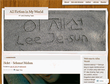 Tablet Screenshot of allfictioninmyworld.wordpress.com