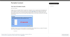 Desktop Screenshot of portablecontent.wordpress.com