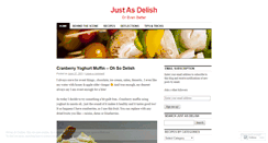 Desktop Screenshot of justasdelish.wordpress.com