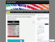 Tablet Screenshot of cksgouveia.wordpress.com