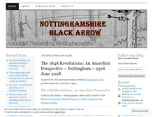 Tablet Screenshot of nottsblackarrow.wordpress.com